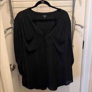 Torrid Harper Black Blouse